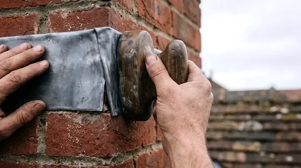 Replacing chimney flashing after a hailstorm in Centennial